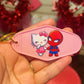 Kitty & spidey key chain